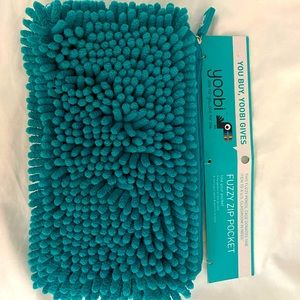 Yoobi fuzzy zip pencil case